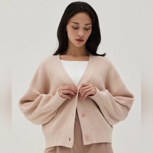 Chic Beige Women's Cardigan by [Brand]